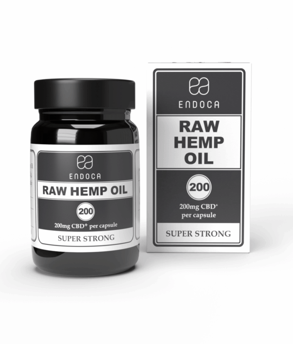 Raw 200 mg CBD kapsler (høj potens)