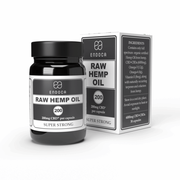 Raw 200 mg CBD kapsler (høj potens) - Billede 2