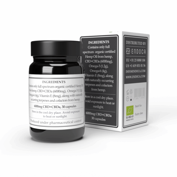 Raw 200 mg CBD kapsler (høj potens) - Billede 3